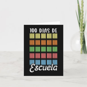 Cartão Dias De Escuela Classe 100 Dias De Aluno