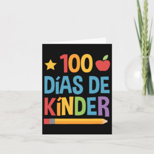 Cartão Dias de Kinder - Espanhol