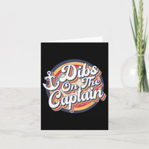 Cartão Dibs No Capitão Funny Vintage Barco Retro Ca