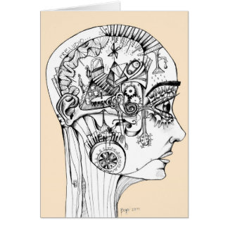 Cartão dibujo a lapiz, ilustracion original