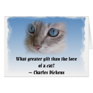 Cartão Dickens Cat