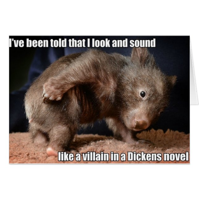 Cartão Dickens Villain (Frente Horizontal)