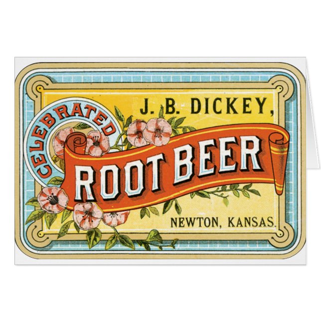 Cartão Dickey Root Beer (Frente Horizontal)
