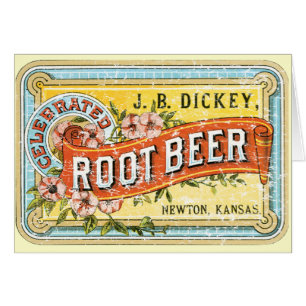 Cartão Dickey Root Beer-1899 - angustiada