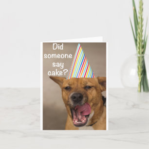 Cartão Did Someone Say Cake? Birthday Card