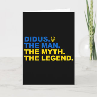 Cartão Didus Proud Ukrainian Grandpa Father's Day Trident