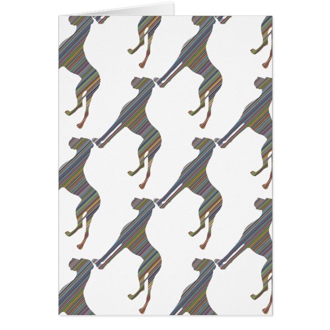 Cartão Die Liniendogge (Frente)