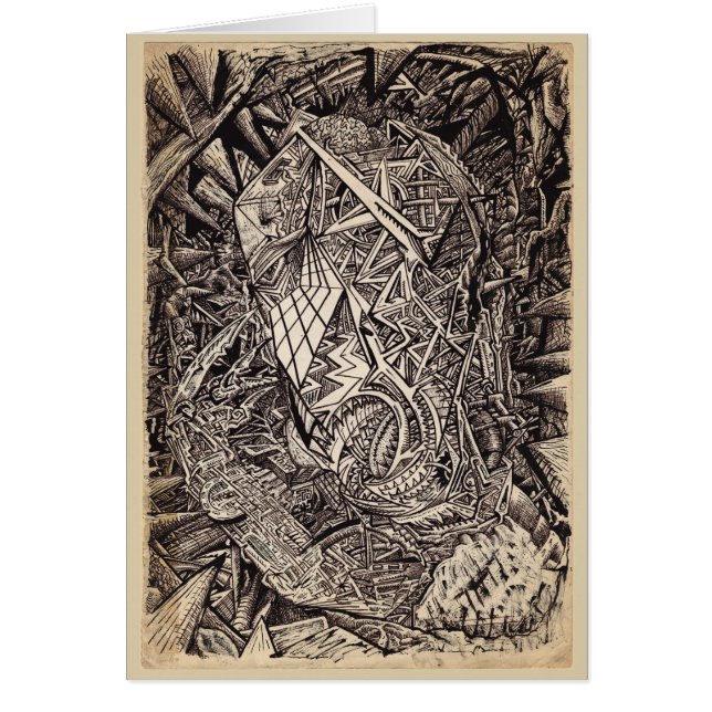 Cartão Diffartado (morador de caverna) (Frente)