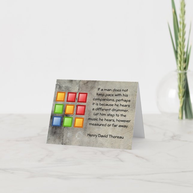 Cartão Different Drummer (Frente)