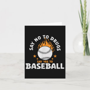 Cartão Diga Não A Drogas Dizer Sim A Baseball Inspiron