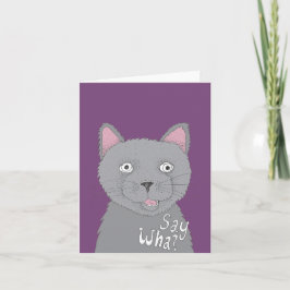 Cartão Diga o quê? Ou Diga o quê?!