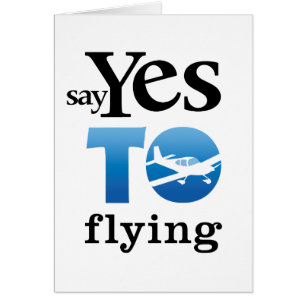 Cartão Diga Sim Para Voar