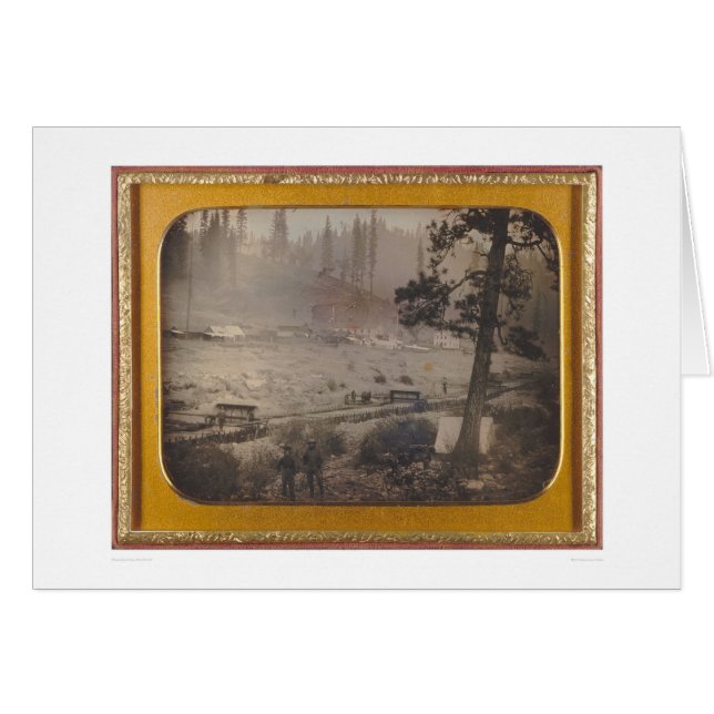 Cartão Diggings no urso liso, EL Dorado Co. (40070) (Frente Horizontal)