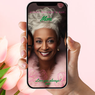 Cartão Digital 2-Foto Floral Tulipa Dia das Mães