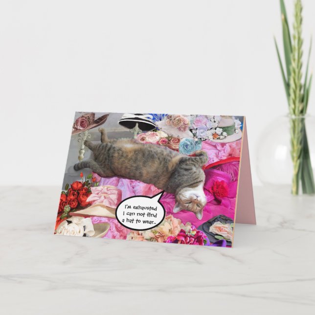 Cartão Dilema da Princesa Tatus Cat (Frente)