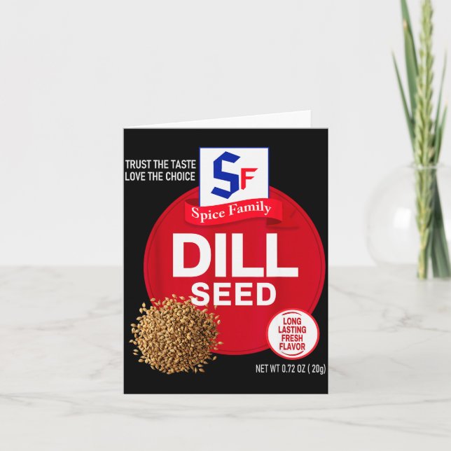 Cartão Dill Seed Halloween Sce Costume Group Matching  (Frente)