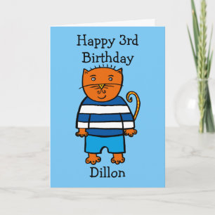 Cartão Dillon o Gato Personalizado