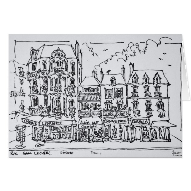 Cartão Dinard, Norte Brittany, França (Frente Horizontal)