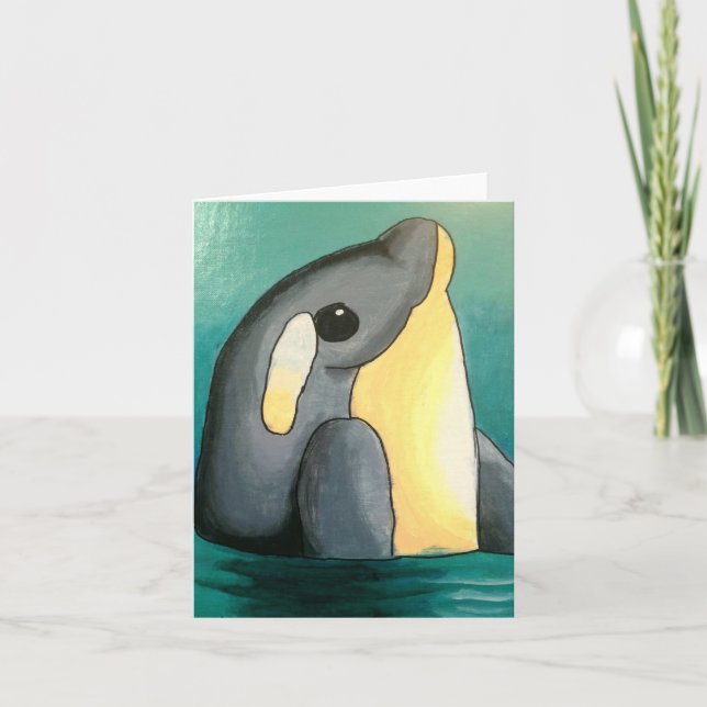 Cartão Dina's Dolphin Notecard (Frente)