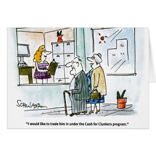 Cartão Dinheiro para Clunkers (Frente horizontal)