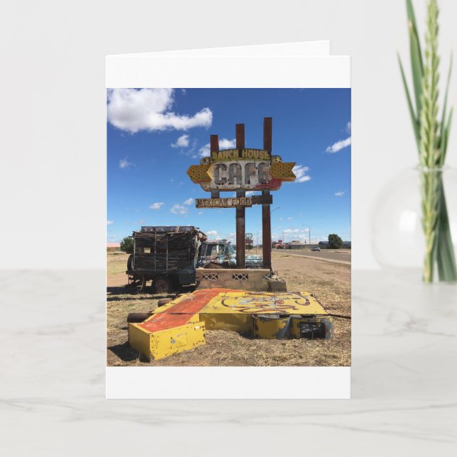 Cartão dinner in tucumcari card (blank inside) (Frente)