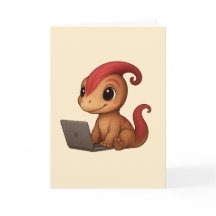Cartão Dino Karte – Dino Kammli no Laptop