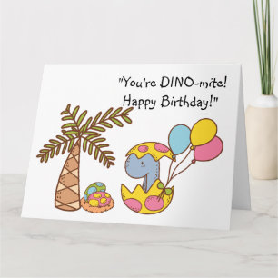 Cartão DINO-mite Aniversário