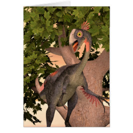Cartão Dinosaur Gigantoraptor