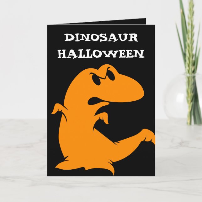 Cartão Dinosaur Halloween (Frente)