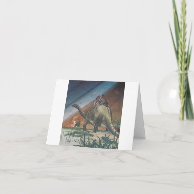 Cartão Dinosaur nap - (Frente)