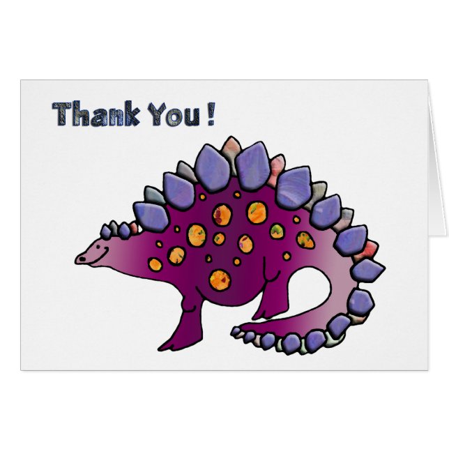 Cartão Dinossauro Amethyst 3 (Frente Horizontal)