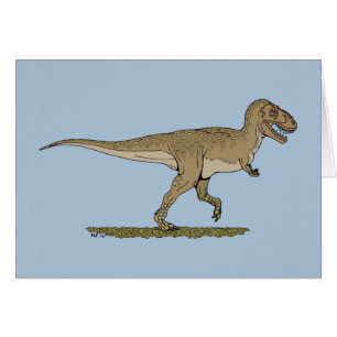 Cartão Dinossauro Cretáceo Tyrannosaurus rex
