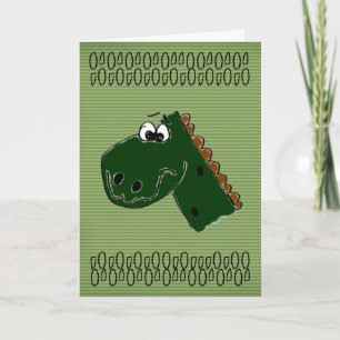 Cartão Dinossauro do aniversário