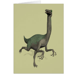 Cartão Dinossauro Gallimimus