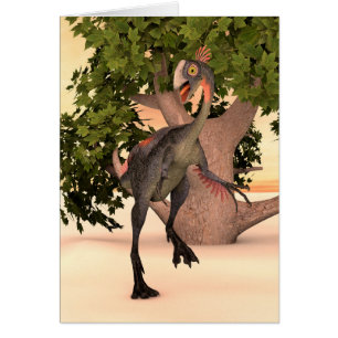 Cartão Dinossauro Gigantoraptor