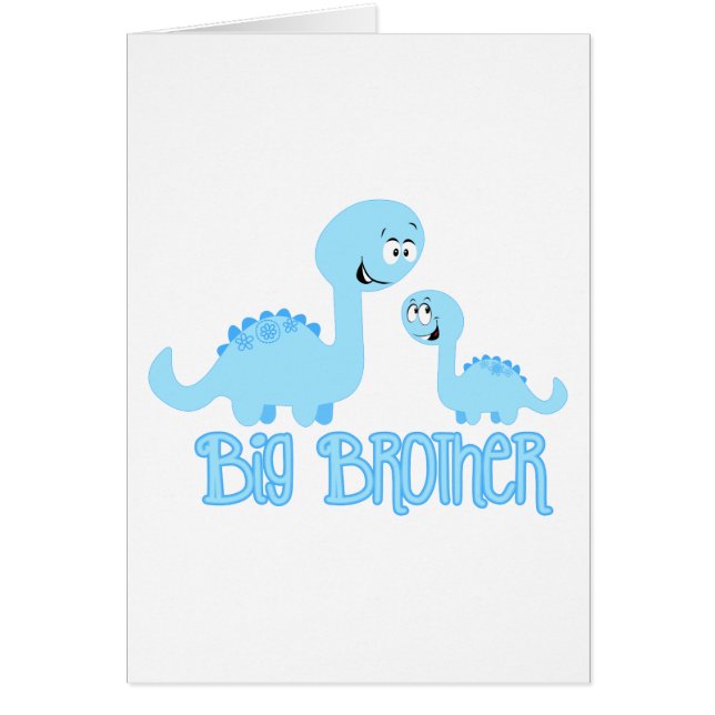 Cartão Dinossauro Grande Irmão (Frente)