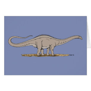 Cartão Dinossauro Jurássico Apatossauro