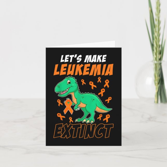 Cartão Dinossauro Laranja Fita Hematóloga Repti (Frente)