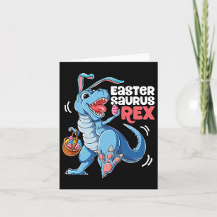 Cartão Dinossauro Páscoa Surus T Rex Boys Raparigas Miúda