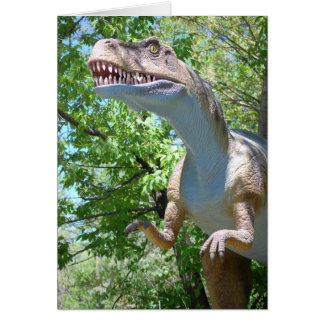 Cartão Dinossauro T-Rex