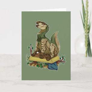 Cartão Dinossauro Viajante