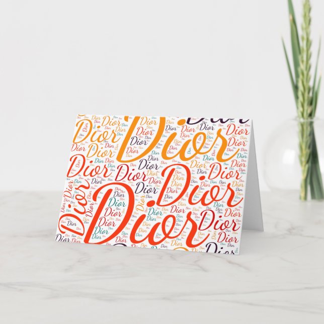 Cartão Dior (Frente)