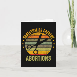 Cartão Direitos das Mulheres Vasectomias Previnem Abortos