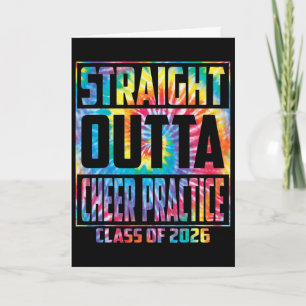Cartão Direto da Prática de Cheer Formatura Divertida 202