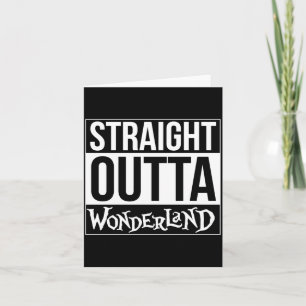 Cartão Direto de Wonderland Louco do Chapéu Manga Longa