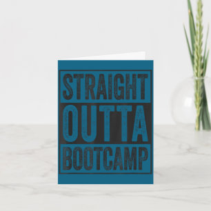 Cartão Direto do treinamento básico de soldado do bootcam