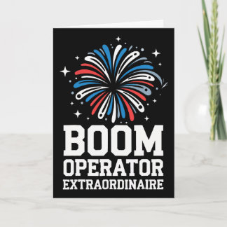 Cartão Diretor de Fogos de Artifício Operador de Boom Ext