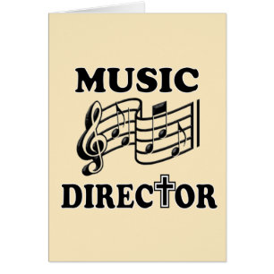 CARTÃO DIRETOR DE MÚSICA DE IGREJA