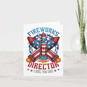 Cartão Diretor Do Fireworks Eu Lhe Lanço Em 4 De Julho.