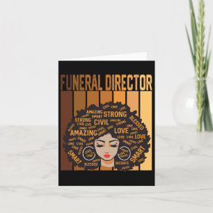 Cartão Diretor do Funerário Africano Americano Mulheres N